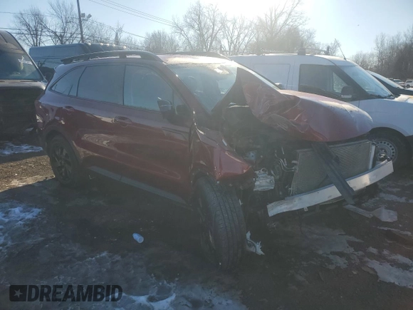 2022 Kia Sorento X-Line S with VIN 5XYRLDLC7NG077946, listed as a Copart auction lot 42482105 with 40,472 mi miles and Salvage Title. Bid and sale history available at carsss.com. Image 4.