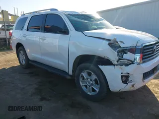 2018 Toyota Sequoia SR5 with VIN 5TDBY5G1XJS156509, listed as a IAAI auction lot 41723819 with 54,261 mi miles. Bid and sale history available at carsss.com. Image 1.