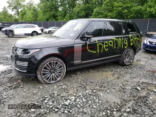2020 Land Rover Range Rover Autobiography with VIN SALGV5SE1LA585829, listed as a Copart auction lot 54147064 with 83,016 mi miles and Salvage Title. Bid and sale history available at carsss.com. Image 1.