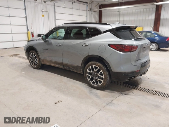 2024 Chevrolet Blazer RS with VIN 3GNKBKRS7RS133533, listed as a IAAI auction lot 42130846 with 33,488 mi miles and . Bid and sale history available at DreamBid. Image 3.