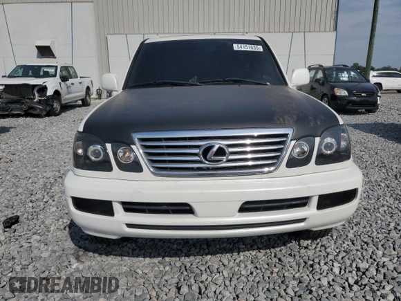 2006 Lexus LX 470 z VIN JTJHT00W564011069, wystawiony jako Copart lot #54151835 z przebiegiem 381 667 mil mil oraz Czysty tytuł • Clean title. Historia ofert i sprzedaży dostępna na DreamBid. Obrazek 5.