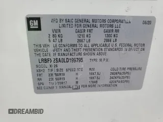 2020 Buick Envision Essence with VIN LRBFX2SA0LD199795, listed as a Copart auction lot 47567885 with 63,738 mi miles and Salvage Title. Bid and sale history available at DreamBid. Image 14.
