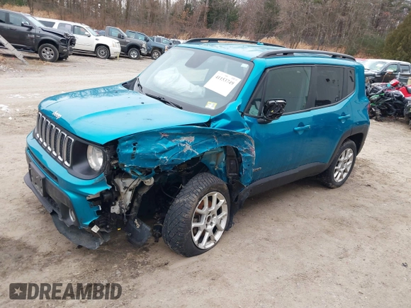2020 Jeep Renegade Latitude with VIN ZACNJBBB7LPL94542, listed as a IAAI auction lot 41153749 with 67,706 mi miles. Bid and sale history available at carsss.com. Image 17.