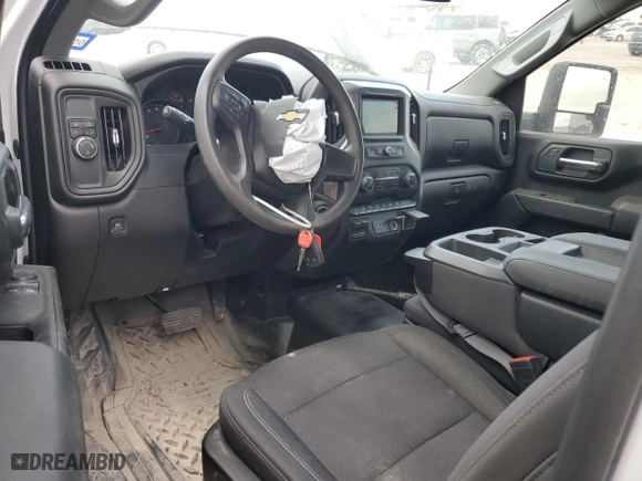 2024 Chevrolet Silverado 2500HD Work Truck with VIN 1GC0WLE79RF394369, listed as a Copart auction lot 76630484 with 0 mi miles and Salvage Title. Bid and sale history available at carsss.com. Image 8.