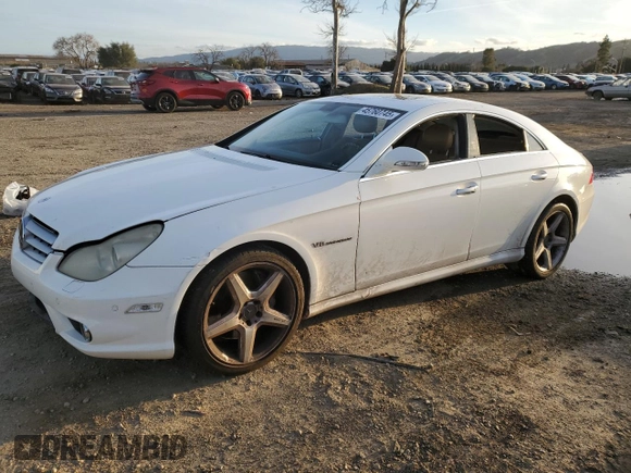 2006 Mercedes-Benz CLS-Class AMG with VIN WDDDJ76X66A014683, listed as a Copart auction lot 45760745 with 175,235 mi miles and Salvage Title. Bid and sale history available at carsss.com. Image 1.
