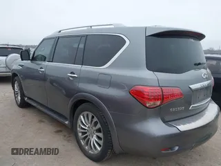 2015 Infiniti QX80 with VIN JN8AZ2NF1F9571315, listed as a IAAI auction lot 41522434 with 166,947 mi miles. Bid and sale history available at carsss.com. Image 3.