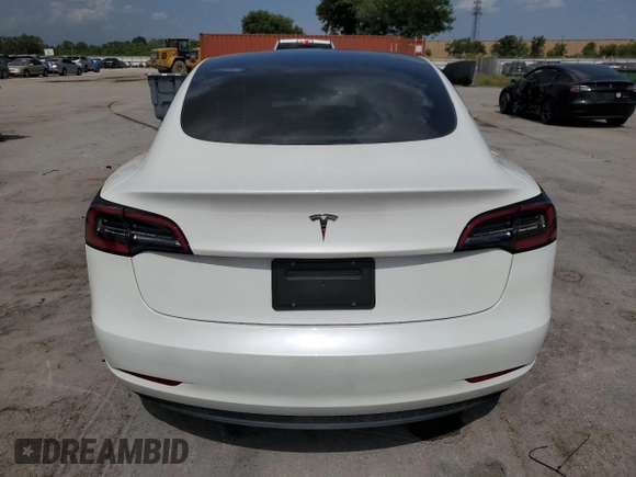2023 Tesla Model 3 with VIN 5YJ3E1EA8PF499535, listed as a Copart auction lot 59974115 with 18,365 mi miles and Salvage title. Bid and sale history available at DreamBid. Image 6.