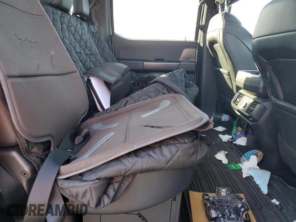 2024 Ford F-150 Raptor with VIN 1FTFW1RG9RFA65096, listed as a Copart auction lot 43702405 with 21,959 mi miles and Salvage Title. Bid and sale history available at DreamBid. Image 11.