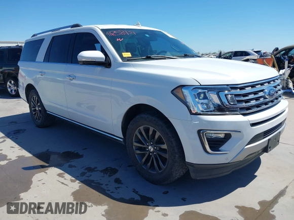 2020 Ford Expedition Max Limited with VIN 1FMJK1KT5LEA99669, listed as a IAAI auction lot 41858934 with 101,805 mi miles and . Bid and sale history available at DreamBid. Image 1.