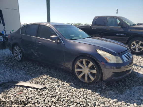2007 Infiniti G35 Sedan Sport with VIN JNKBV61E77M713468, listed as a Copart auction lot 50605075 with 211,667 mi miles and Salvage Title. Bid and sale history available at carsss.com. Image 4.