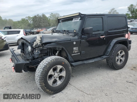 2017 Jeep Wrangler Sahara z VIN 1C4AJWBG8HL547512, wystawiony jako Copart lot #53884095 z przebiegiem 107 260 mil mil oraz Szkoda całkowita • Salvage title. Historia ofert i sprzedaży dostępna na DreamBid. Obrazek 1.
