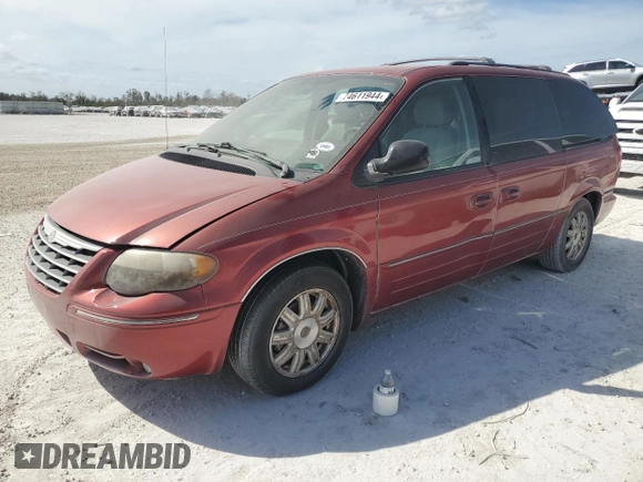 2006 Chrysler Town & Country LWB Touring with VIN 2A4GP54LX6R743365, listed as a Copart auction lot 74611944 with 0 mi miles and Non Repairable. Bid and sale history available at carsss.com. Image 1.