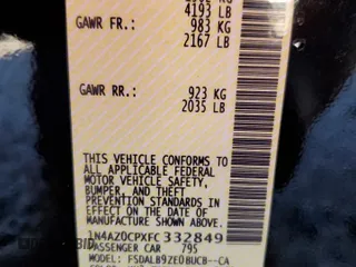 2015 Nissan LEAF SV with VIN 1N4AZ0CPXFC332849, listed as a Copart auction lot 47078555 with 77,339 mi miles and Salvage Title. Bid and sale history available at carsss.com. Image 13.