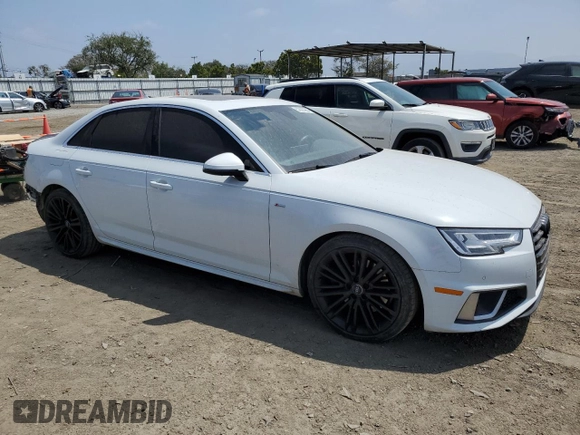 2019 Audi A4 Prestige with VIN WAUFNAF44KA070722, listed as a Copart auction lot 52925964 with 42,336 mi miles. Bid and sale history available at carsss.com. Image 4.