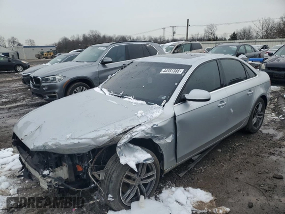 2011 Audi A4 2.0T Premium Plus with VIN WAUFFAFLXBN036667, listed as a Copart auction lot 44931385 with 216,590 mi miles and Clean Title. Bid and sale history available at carsss.com. Image 1.