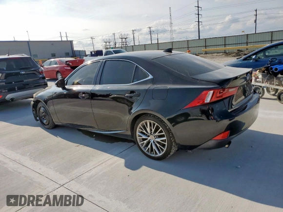 2014 Lexus IS 250 with VIN JTHBF1D27E5031814, listed as a Copart auction lot 58411275 with 134,491 mi miles and Salvage title. Bid and sale history available at DreamBid. Image 2.