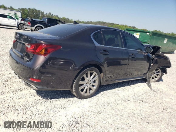 2013 Lexus GS 350 with VIN JTHBE1BL2D5020572, listed as a Copart auction lot 53092485 with 108,238 mi miles and Salvage title. Bid and sale history available at DreamBid. Image 3.