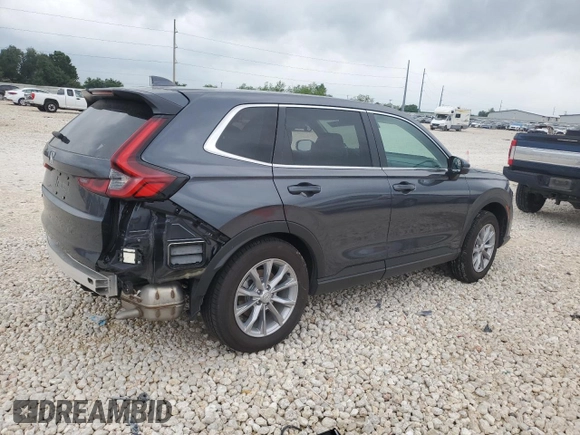 2025 Honda CR-V EX with VIN 7FARS4H46SE001257, listed as a Copart auction lot 54796275 with 6,247 mi miles and Salvage Title. Bid and sale history available at DreamBid. Image 3.