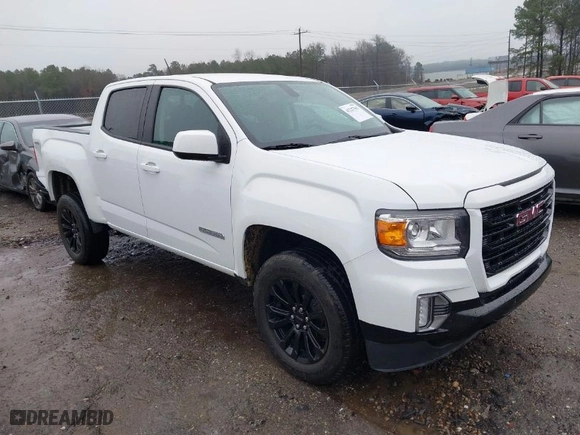 2022 GMC Canyon 4WD Elevation with VIN 1GTG6CEN1N1330671, listed as a IAAI auction lot 41227361 with 24,579 mi miles. Bid and sale history available at carsss.com. Image 1.