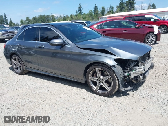 2018 Mercedes-Benz C 300 with VIN 55SWF4KB8JU237139, listed as a IAAI auction lot 42500621 with 78,647 mi miles and . Bid and sale history available at DreamBid. Image 1.