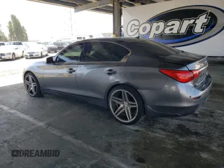 2017 Infiniti Q50 Premium with VIN JN1EV7AP0HM730543, listed as a Copart auction lot 59337725 with 73,230 mi miles and Salvage title. Bid and sale history available at DreamBid. Image 2.