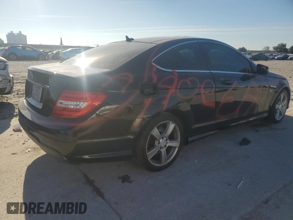 2012 Mercedes-Benz C 250 with VIN WDDGJ4HB6CF764290, listed as a Copart auction lot 83024974 with Not provided miles and Salvage title. Bid and sale history available at DreamBid. Image 3.