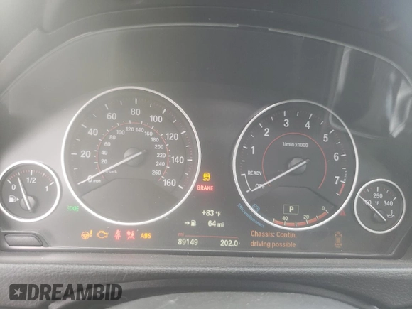 2015 BMW 4 Series 435i xDrive with VIN WBA4B3C5XFGV48931, listed as a Copart auction lot 79132484 with 89,149 mi miles and Salvage Title. Bid and sale history available at DreamBid. Image 9.