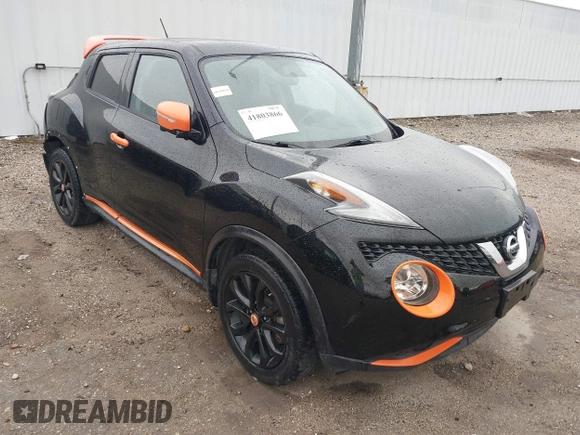 2015 Nissan Juke S with VIN JN8AF5MR0FT507629, listed as a IAAI auction lot 41803866 with 80,207 mi miles. Bid and sale history available at carsss.com. Image 1.