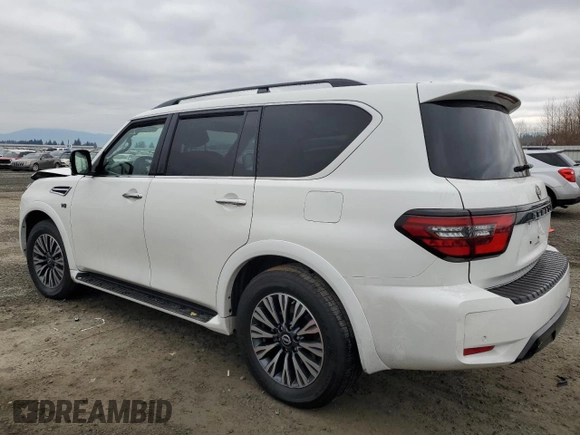 2022 Nissan Armada SL with VIN JN8AY2BB3N9810589, listed as a Copart auction lot 43212235 with 56,231 mi miles and Salvage Title. Bid and sale history available at carsss.com. Image 2.
