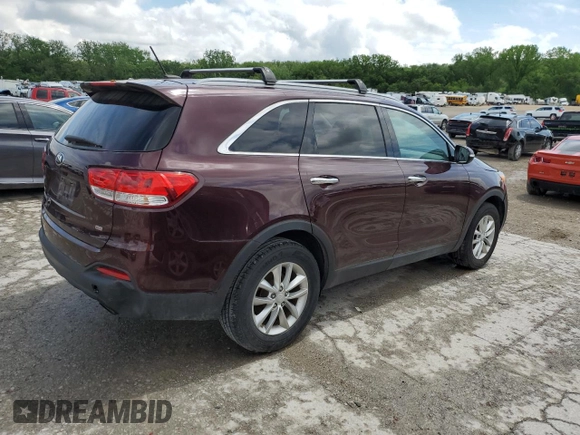 2016 Kia Sorento LX with VIN 5XYPG4A34GG127669, listed as a Copart auction lot 55683195 with 84,277 mi miles and Clean Title. Bid and sale history available at carsss.com. Image 3.