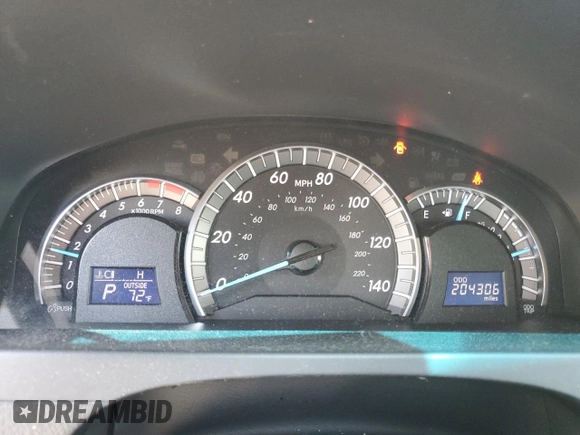 2013 Toyota Camry L with VIN 4T1BF1FK1DU723677, listed as a Copart auction lot 52032895 with 204,306 mi miles and Salvage Title. Bid and sale history available at carsss.com. Image 9.