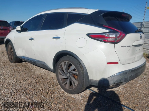 2015 Nissan Murano Platinum z VIN 5N1AZ2MG7FN265552, wystawiony jako IAAI lot #41828490 z przebiegiem 211 465 mil mil oraz . Historia ofert i sprzedaży dostępna na DreamBid. Obrazek 3.