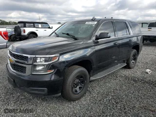 2016 Chevrolet Tahoe Commercial with VIN 1GNLCDEC8GR299670, listed as a Copart auction lot 85613404 with 93,320 mi miles and Salvage Title. Bid and sale history available at carsss.com. Image 1.