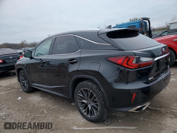 2018 Lexus RX with VIN 2T2BZMCA7JC145274, listed as a Copart auction lot 81988004 with 100,574 mi miles and Salvage Title. Bid and sale history available at carsss.com. Image 2.