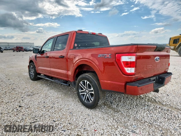 2023 Ford F-150 XL with VIN 1FTEW1CP9PKE72490, listed as a Copart auction lot 60045635 with 10,318 mi miles and Salvage title. Bid and sale history available at DreamBid. Image 2.