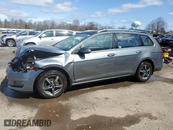 2015 Volkswagen Golf SportWagen TDI SE with VIN 3VWCA7AU4FM503473, listed as a Copart auction lot 51447715 with 161,636 mi miles and Salvage Title. Bid and sale history available at carsss.com. Image 1.