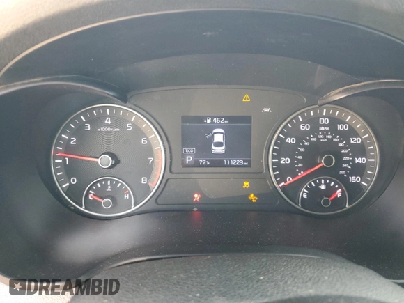 2019 Kia Optima S with VIN 5XXGT4L30KG364875, listed as a Copart auction lot 46791325 with 111,223 mi miles and Salvage Title. Bid and sale history available at carsss.com. Image 9.