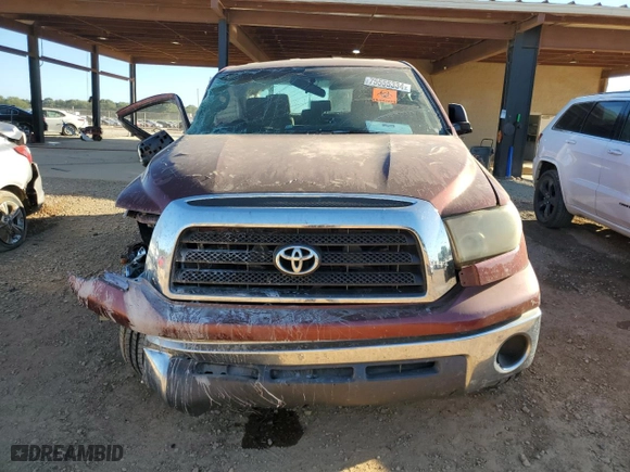 2007 Toyota Tundra SR5 with VIN 5TFRU54177X004835, listed as a Copart auction lot 75555334 with 0 mi miles and Salvage Title. Bid and sale history available at carsss.com. Image 5.