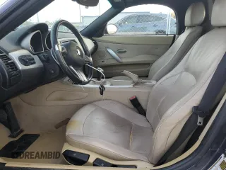 2006 BMW Z4 3.0i with VIN 4USBU33506LW58375, listed as a Copart auction lot 85711854 with 128,432 mi miles and Clean Title. Bid and sale history available at carsss.com. Image 7.