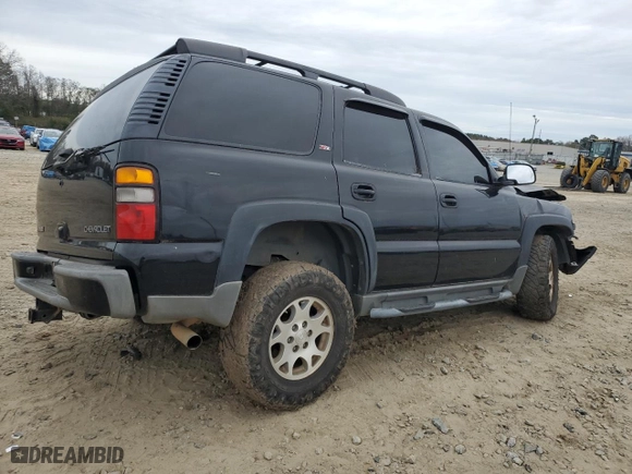 2005 Chevrolet Tahoe Z71 with VIN 1GNEC13T05R272325, listed as a Copart auction lot 39280284 with 155,434 mi miles and Salvage Title. Bid and sale history available at carsss.com. Image 3.
