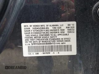 2014 Acura MDX Technology with VIN 5FRYD3H4XEB006413, listed as a IAAI auction lot 41889858 with 289,331 mi miles and . Bid and sale history available at carsss.com. Image 9.