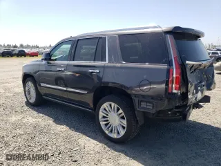 2017 Cadillac Escalade Platinum with VIN 1GYS4DKJ4HR127555, listed as a Copart auction lot 53162405 with 119,934 mi miles and Salvage Title. Bid and sale history available at carsss.com. Image 2.