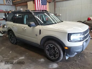 2025 Ford Bronco Sport Outer Banks with VIN 3FMCR9CN6SRE17295, listed as a Copart auction lot 55597115 with 338 mi miles and Salvage title. Bid and sale history available at DreamBid. Image 4.