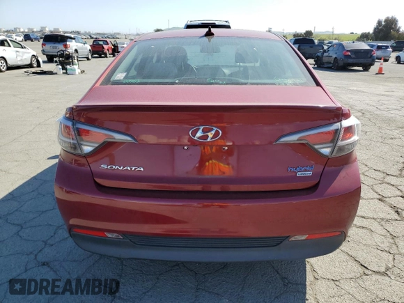 2016 Hyundai Sonata Hybrid Limited with VIN KMHE34L11GA009587, listed as a Copart auction lot 48520245 with 78,609 mi miles and Salvage Title. Bid and sale history available at carsss.com. Image 6.