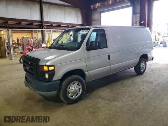 2011 Ford Econoline Cargo Commercial with VIN 1FTNE1EW6BDB02070, listed as a Copart auction lot 58601985 with 58,381 mi miles and Salvage title. Bid and sale history available at DreamBid. Image 1.