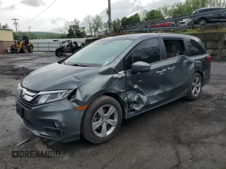 2018 Honda Odyssey EX-L z VIN 5FNRL6H75JB076769, wystawiony jako Copart lot #56845755 z przebiegiem 92 552 mil mil oraz Szkoda całkowita • Salvage title. Historia ofert i sprzedaży dostępna na DreamBid. Obrazek 1.