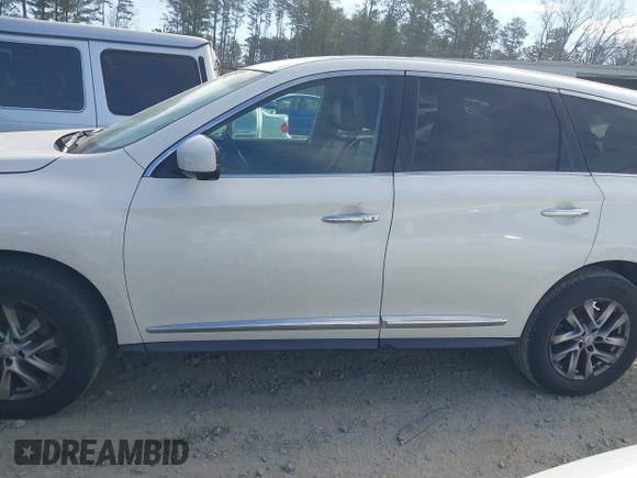 2013 Infiniti JX35 with VIN 5N1AL0MN5DC340830, listed as a IAAI auction lot 41643712 with 137,392 mi miles and . Bid and sale history available at DreamBid. Image 15.