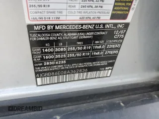 2008 Mercedes-Benz M 350 с VIN 4JGBB86E08A362836, выставлен на аукционе Copart как лот 56722785 с пробегом 212 073 миль миль и Чистый • Clean title. История ставок и продаж доступна на DreamBid. Изображение 13.