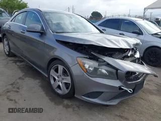 2016 Mercedes-Benz CLA with VIN WDDSJ4EB4GN376095, listed as a IAAI auction lot 42093059 with 116,821 mi miles. Bid and sale history available at carsss.com. Image 1.