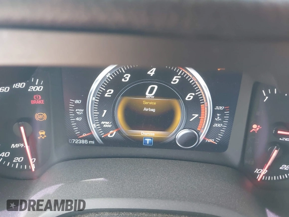 2014 Chevrolet Corvette 1LT with VIN 1G1YB2D74E5103280, listed as a IAAI auction lot 42034472 with 72,386 mi miles and . Bid and sale history available at DreamBid. Image 7.